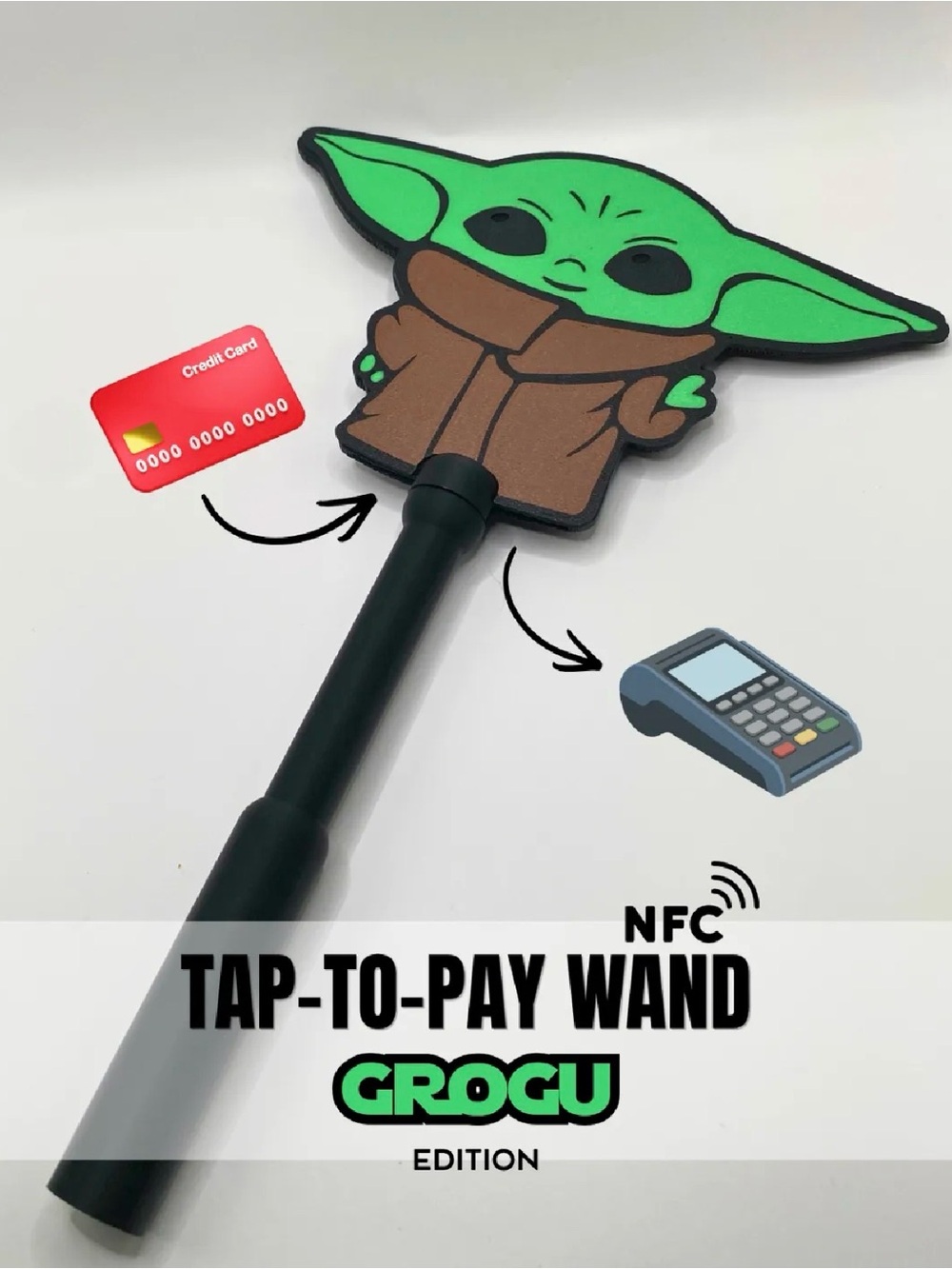 Tap & Pay Baby Yoda Wand